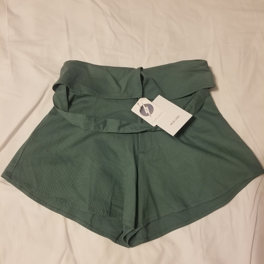NWT MLM Label Supergodie Short Size S Color Olive Green